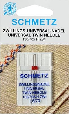 Двойная игла NM70 NE1.6 Schmetz 130/705H ZWI 1 шт