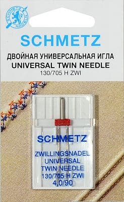 Двойная игла NM90 NE4.0 Schmetz 130/705H ZWI 1 шт