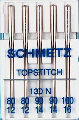 Иглы для отстрачивания №80-100 Schmetz 130N 5шт