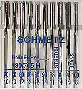Универсальный набор игл Schmetz 10 шт