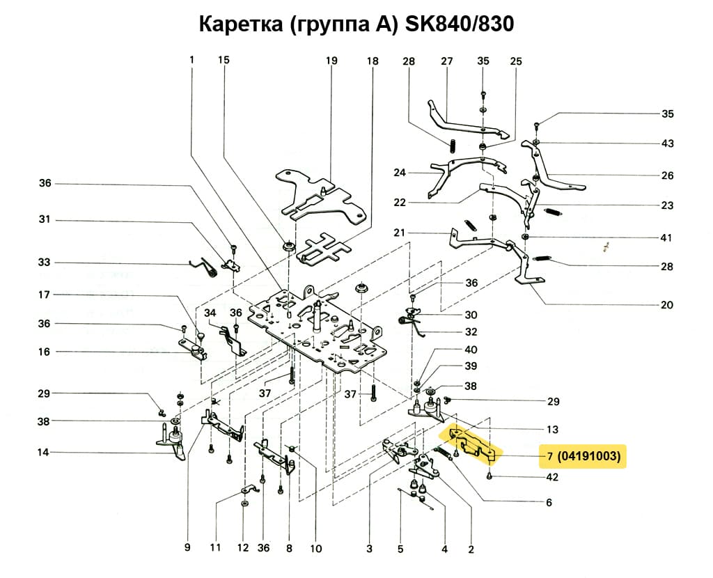 Центральный клин SK270/280/830/840 - №2