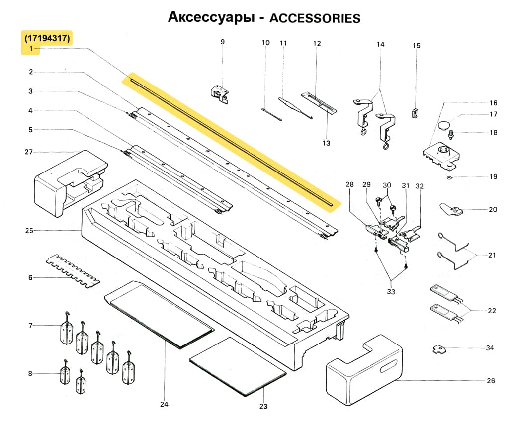 Уплотнительная лента (пруток тонкой вязки) SRP60N/FRP70 - №1