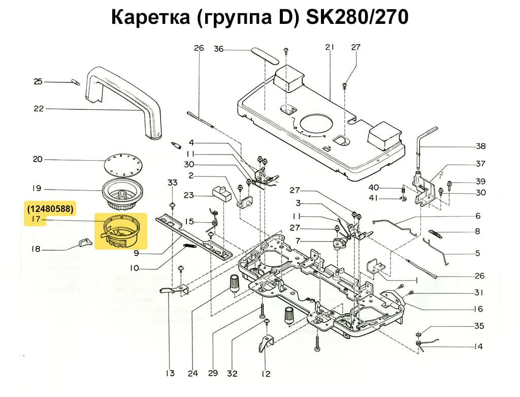 Ручка выбора узора SK280 - №1