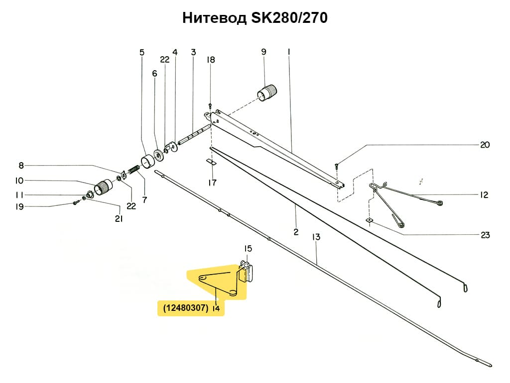 Нитенаправитель SK155/270/280/830/840 - №1