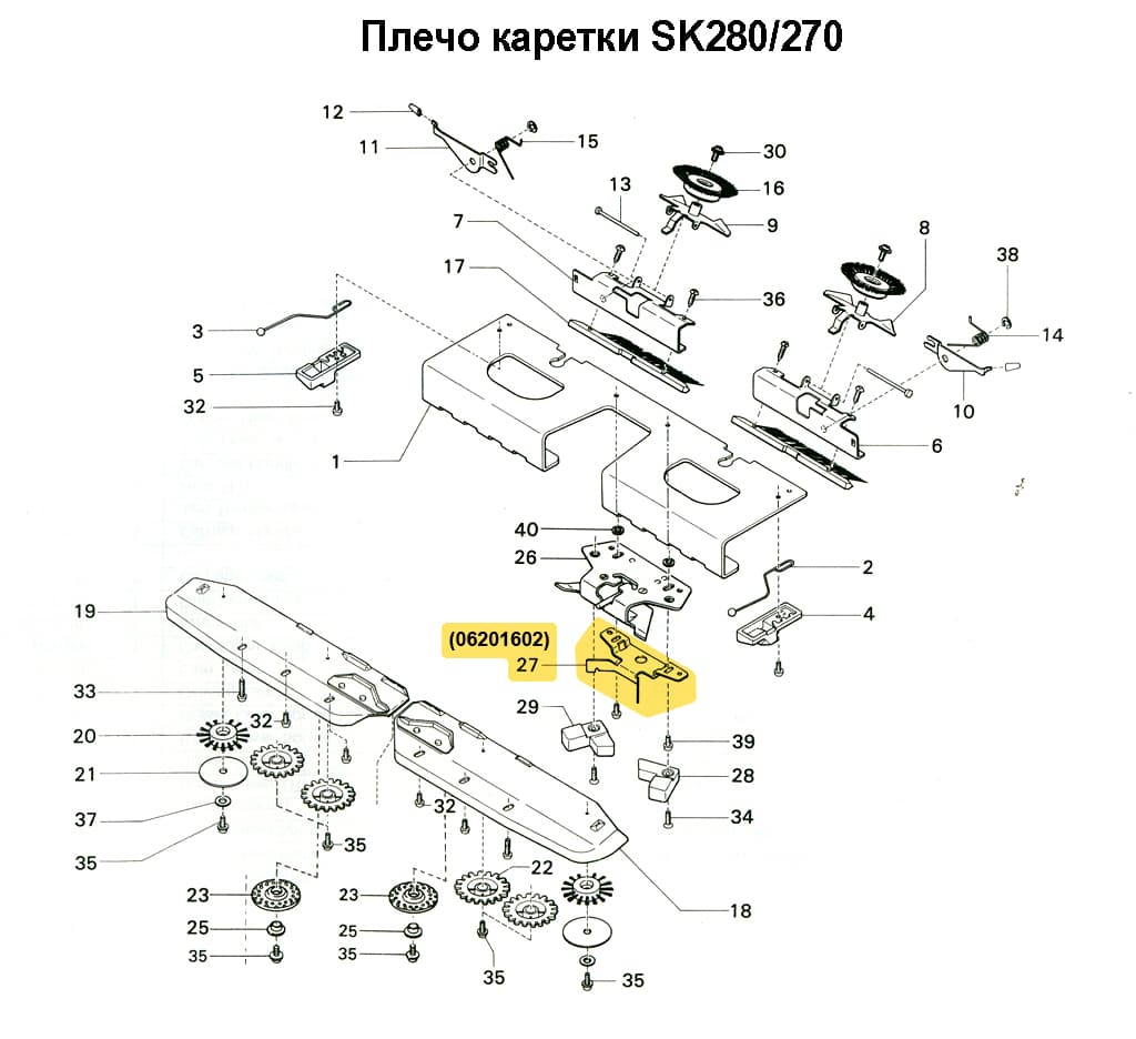 Платировочный челнок SK280/840 - №1