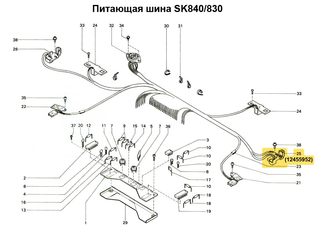 Герконовый датчик(правый) SK840/830 LC580 - №1