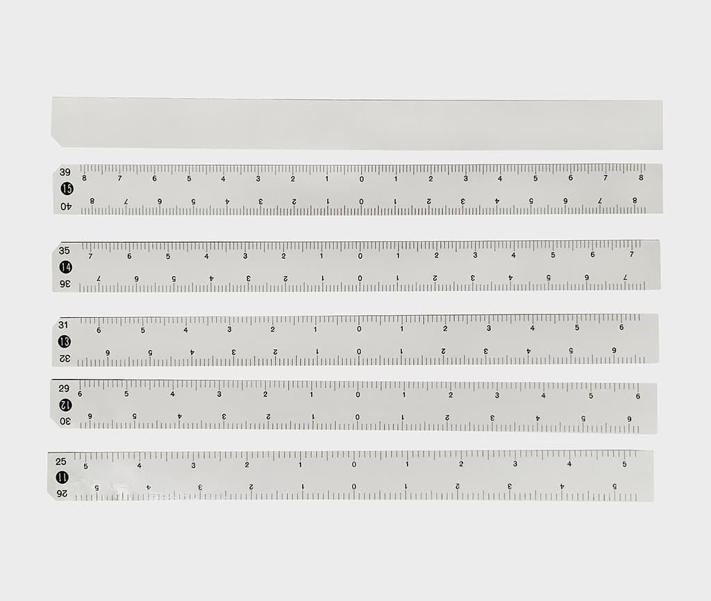 Набор калибровочных линеек - №1