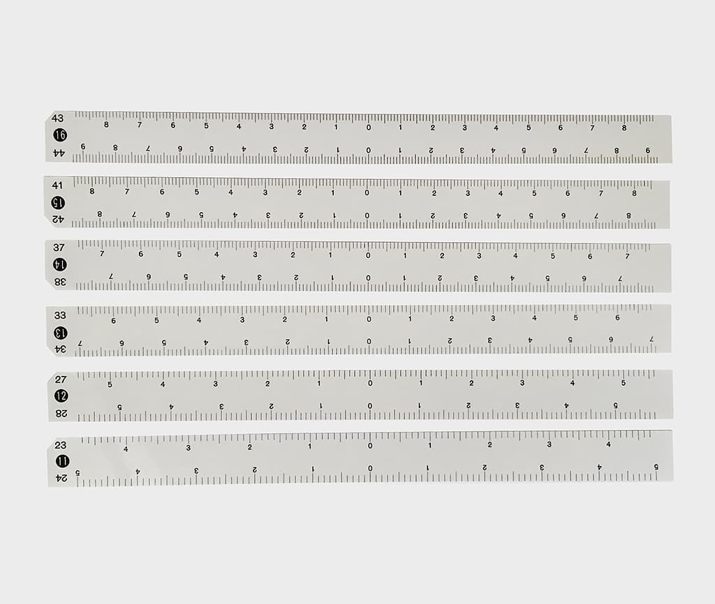 Набор калибровочных линеек