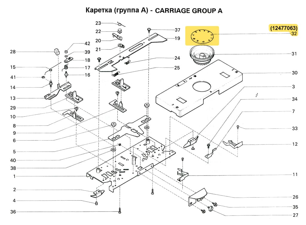 Шкала регулятора плотности SRP60N - №1