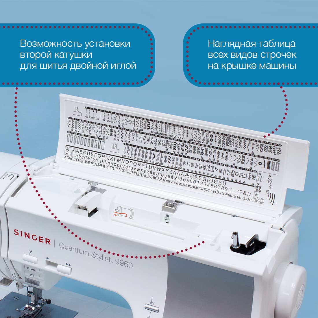 Швейная машина с микропроцессорным управлением Singer Quantum Stylist 9960 - №2