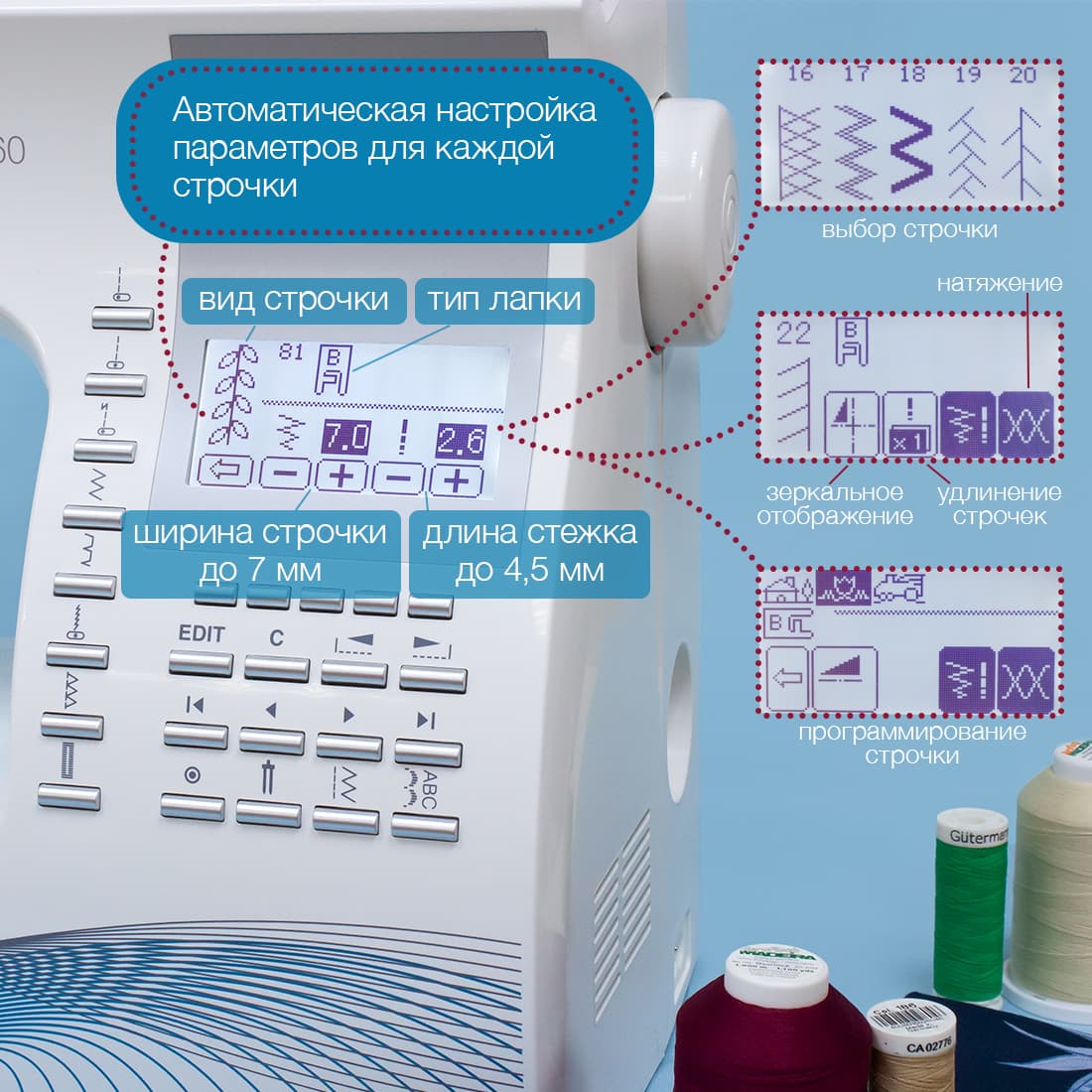Швейная машина с микропроцессорным управлением Singer Quantum Stylist 9960 - №3