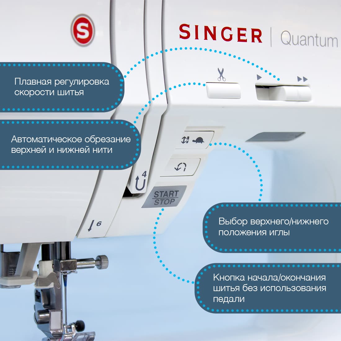 Швейная машина с микропроцессорным управлением Singer Quantum Stylist 9960 - №5