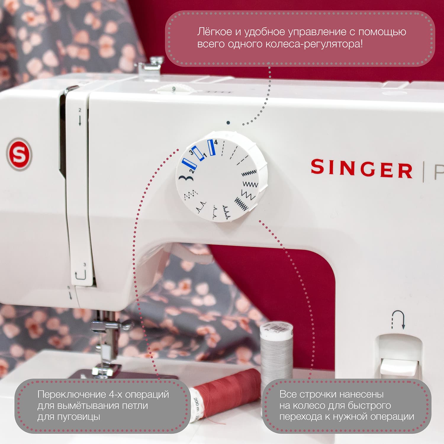 Электромеханическая швейная машина Singer Promise 1408 - №3