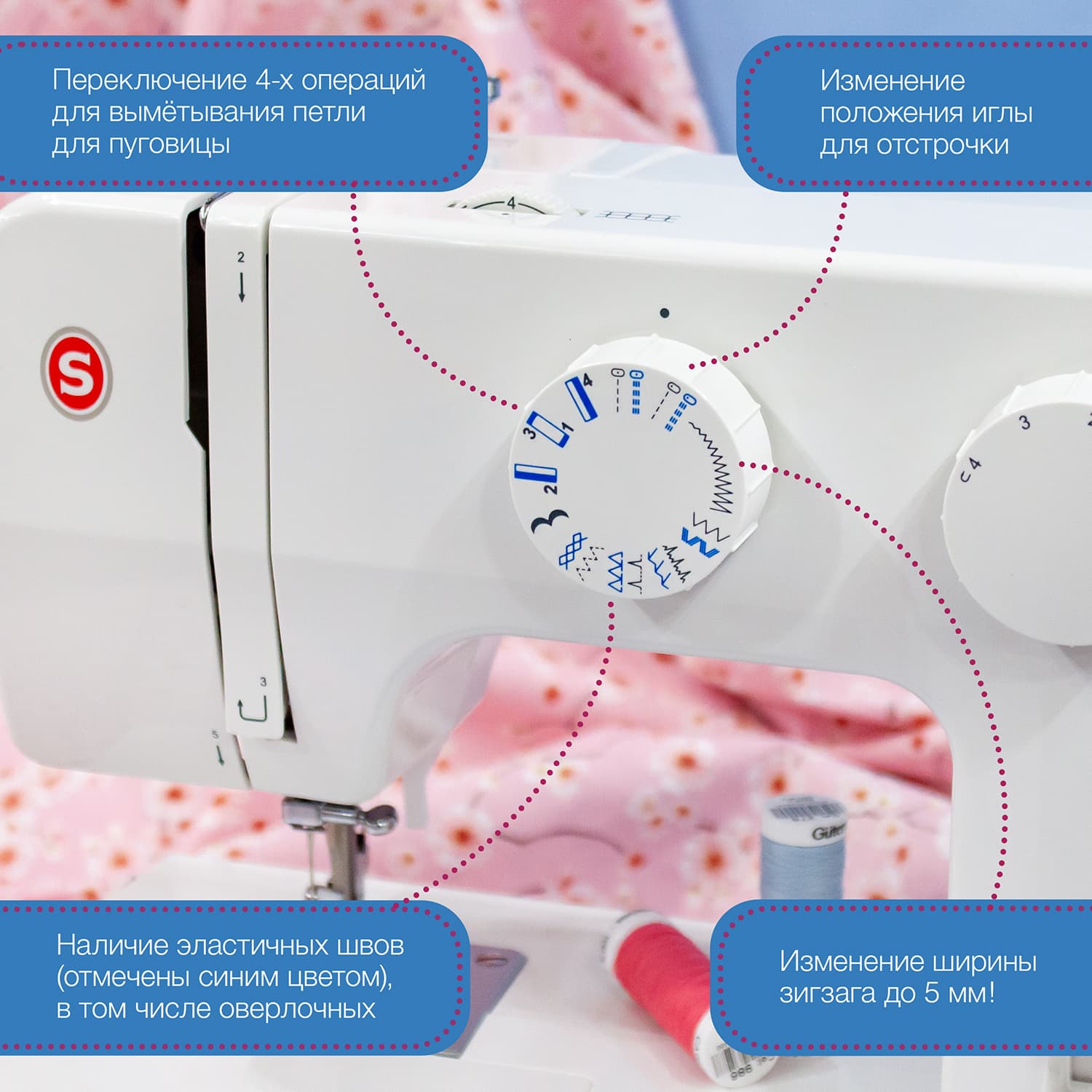 Электромеханическая швейная машина Singer Promise 1412 - №3