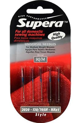 Иглы универсальные №90 Supera 130/705H (2020) 5 шт