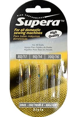 Иглы для трикотажа №80-100 Supera 130/705H-S (2045) 5 шт