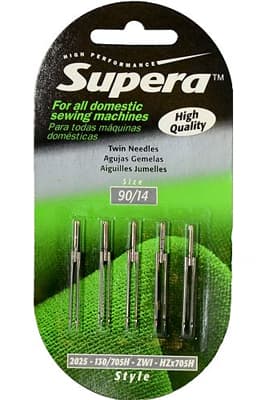 Двойные иглы №3,0/90 Supera 130/705H ZWI (2025) 5 шт