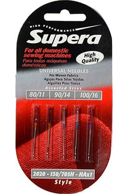 Иглы универсальные №80-100 Supera 130/705H (2020) 5 шт