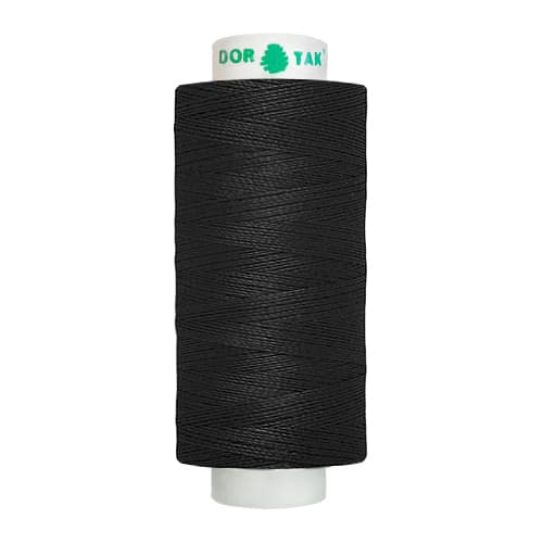 Цвет 200 (черные) нитки Dor Tak №40/2 365м