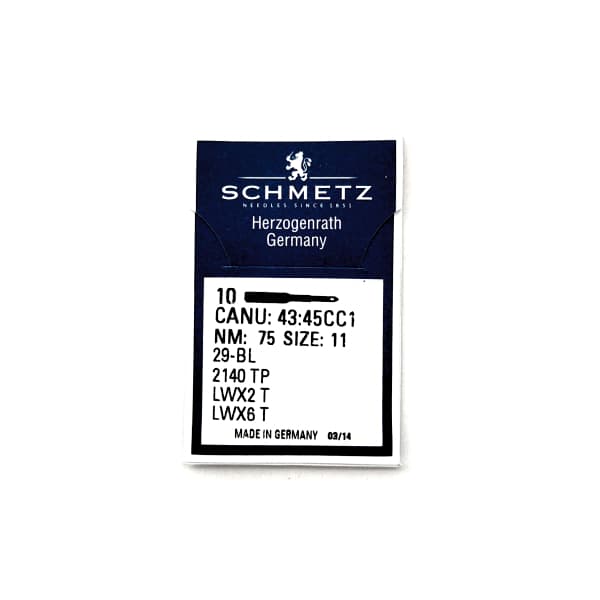 Иглы Schmetz LWx6 T 75/11 для промышленных машин