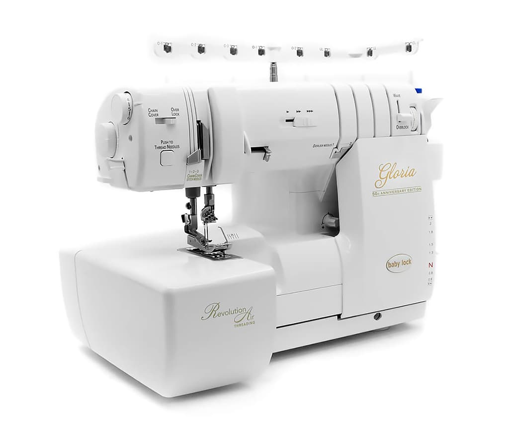 8-ми (4, 3, 2-x) - ниточный оверлок + 3-х игольная 4-х ниточная плоскошовная машина (коверлок) BabyLock Gloria BLETS8 - №21