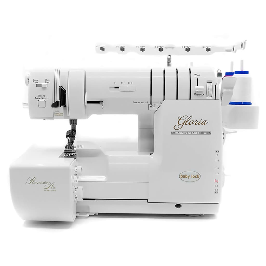 8-ми (4, 3, 2-x) - ниточный оверлок + 3-х игольная 4-х ниточная плоскошовная машина (коверлок) BabyLock Gloria BLETS8