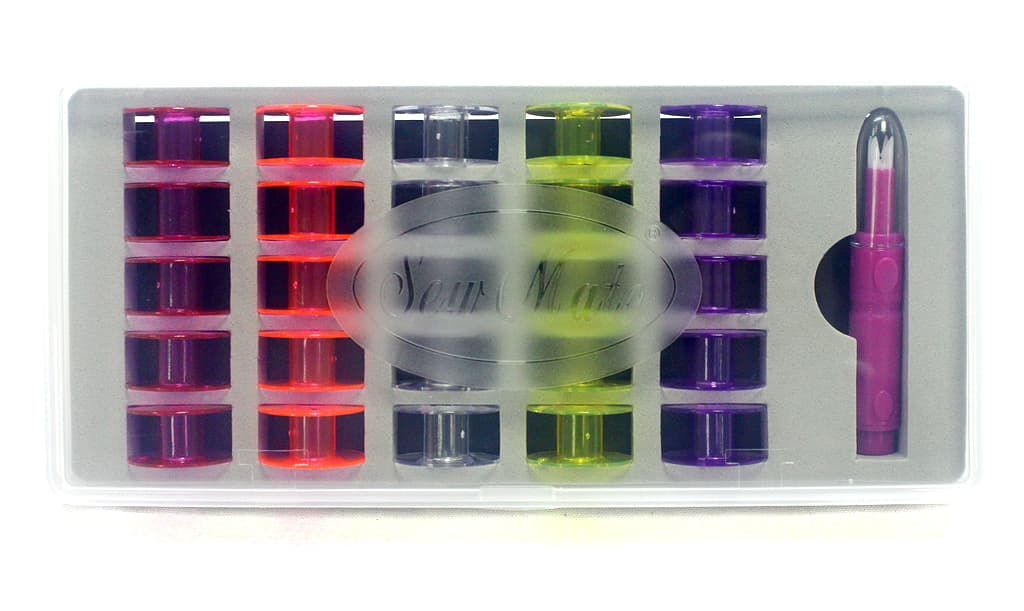 Коробка SewMate с нитевдевателем и шпульками, 25шт