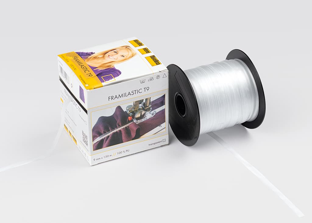 Лента нашивная для эластичных тканей Framilastic T9 Прозрачная нашивная эластичная лента 9мм