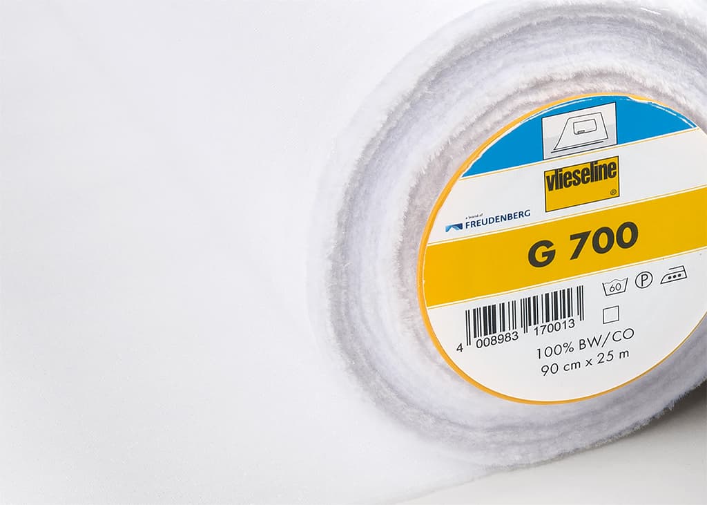 Универсальная хлопчатобумажная клеевая прокладка Vlieseline G700 Универсальный флизелин, белый - №1