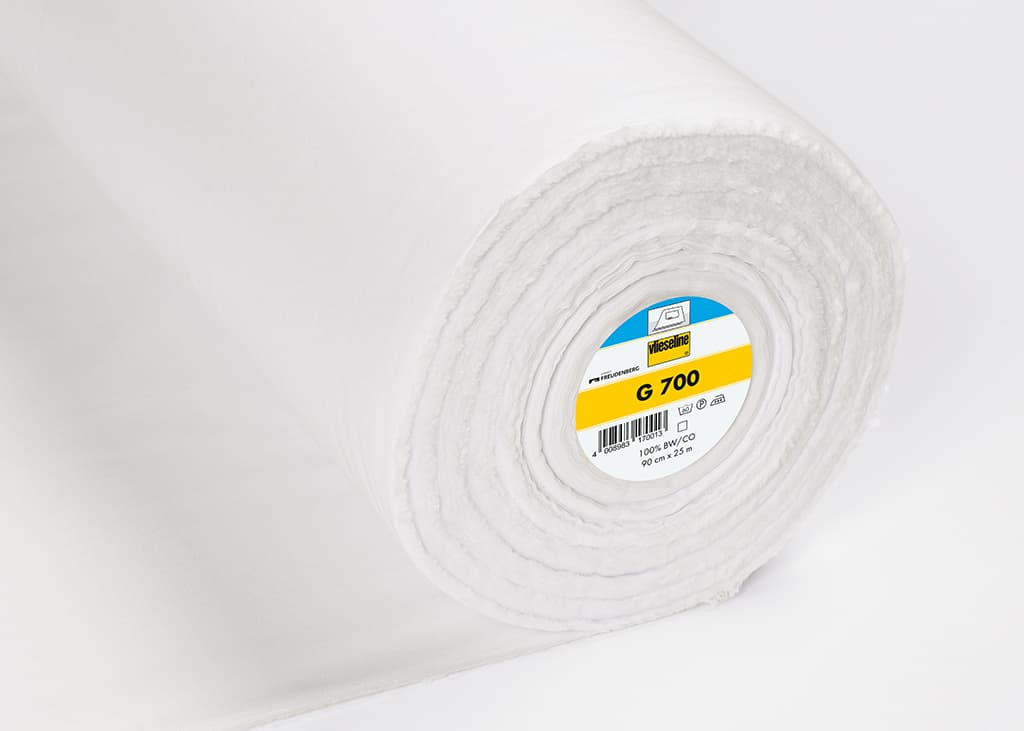 Универсальная хлопчатобумажная клеевая прокладка Vlieseline G700 Универсальный флизелин, белый