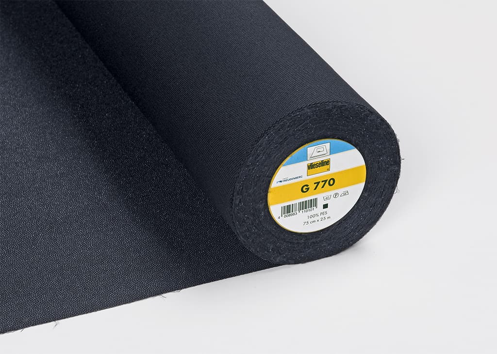 Мягкая, лёгкая, эластичная тканая прокладка Vlieseline G770 Флизелин мягкий и легкий, черный