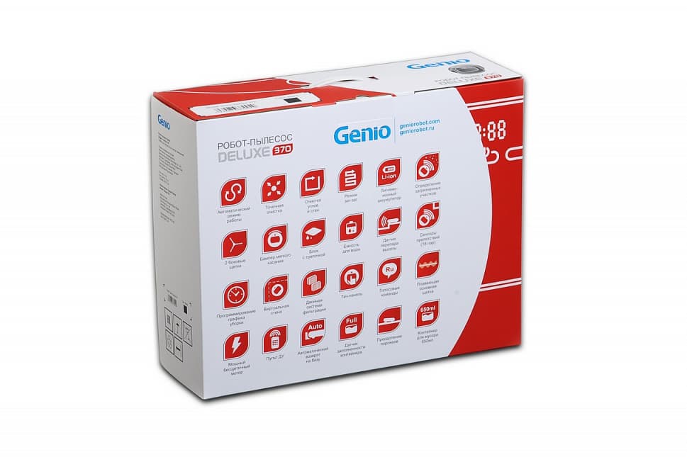 Робот-пылесос Genio Deluxe 370 Red (красный) - №5