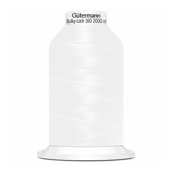 Нитки Gütermann Bulky-Lock №160 2000м цвет 800 (белые) undefined