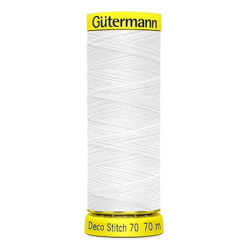 Нитки Gütermann Deco Stitch №70 70м Цвет 800 (белые)