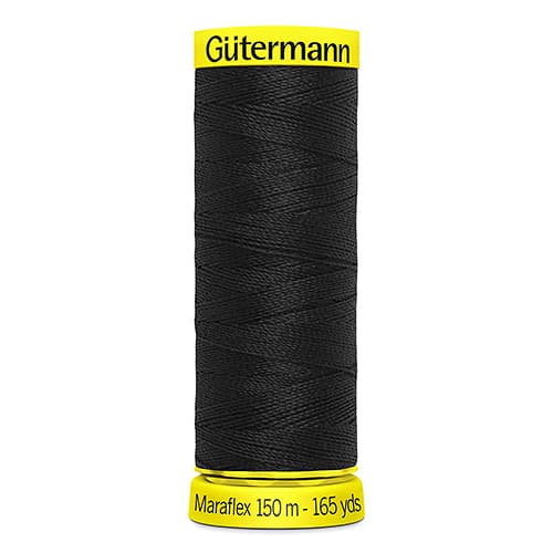 Нитки Gütermann Maraflex №120 150м Цвет 000 (черные)