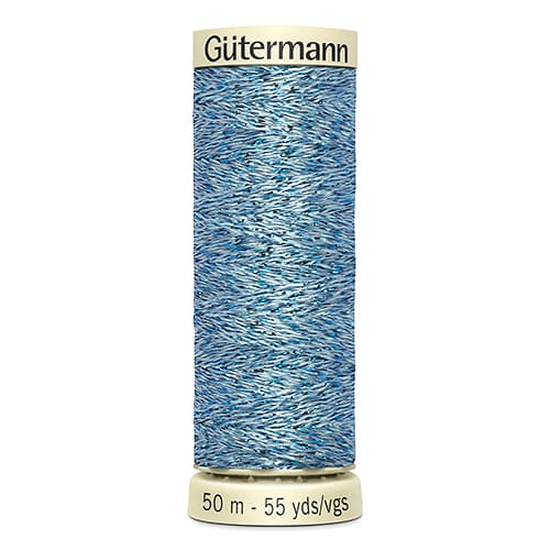 Gütermann Metallic Effect №90 50м цвет 143, голубой