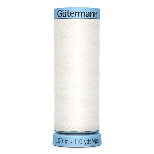 Нитки Gütermann Silk №100 100м Цвет 800 (белые)