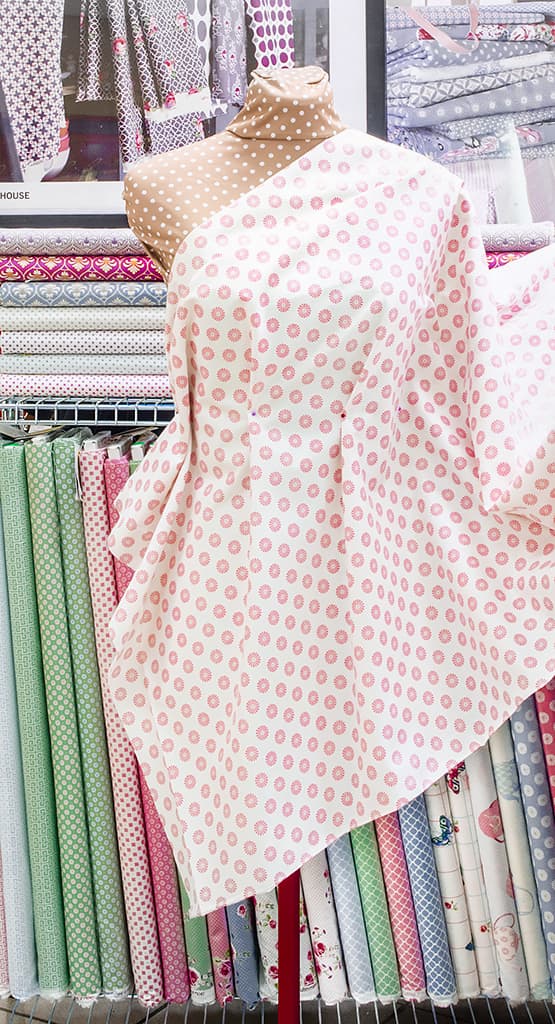 Ткань Gütermann Summer Loft (розовые ромашки на белом) - №2