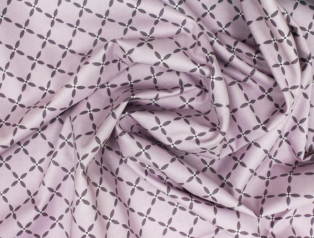 Ткань Gütermann Good Vibes (решетчатый узор на светло-розовом) - №1