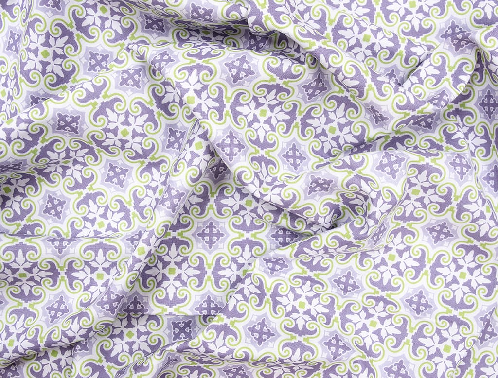 Ткань Gütermann Notting Hill (сиреневый/абстрактный узор) - №1