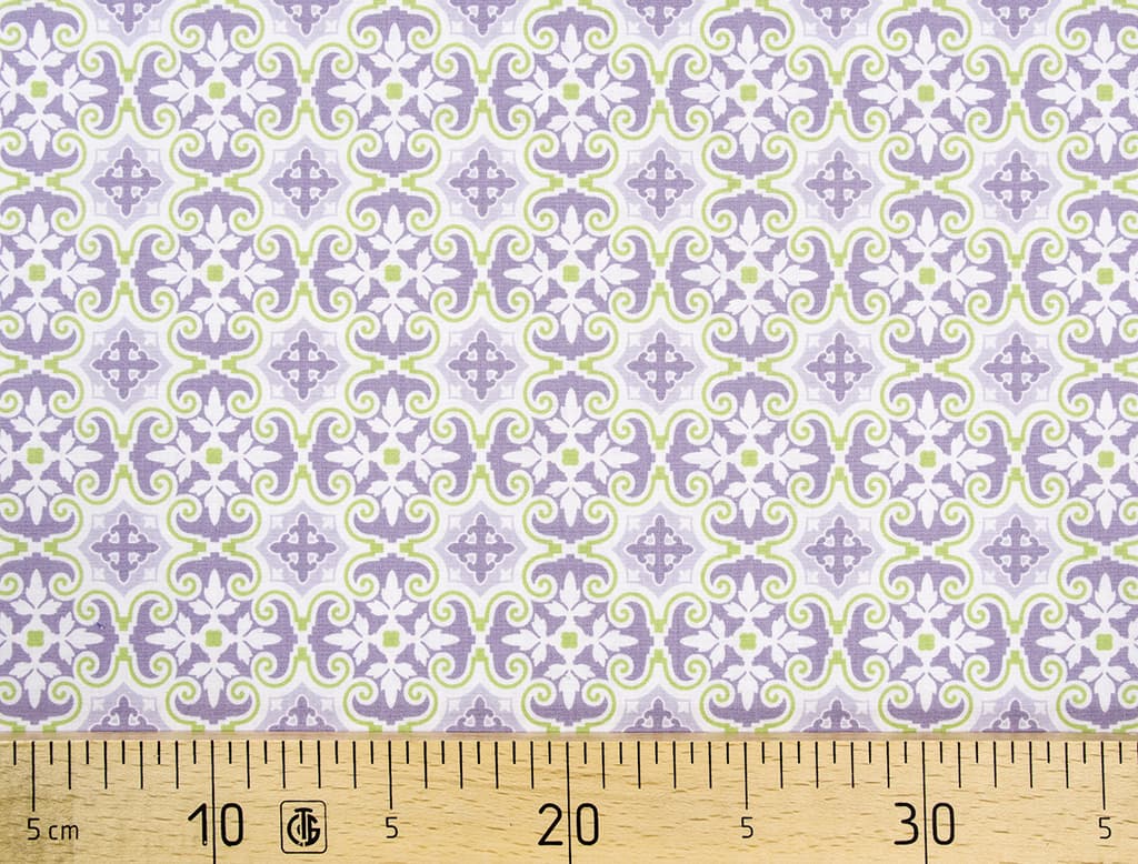 Ткань Gütermann Notting Hill (сиреневый/абстрактный узор)