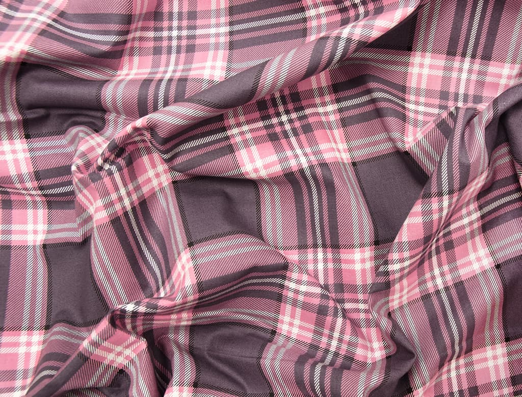 Ткань Gütermann Fenton House (сливовый в клетку) - №1