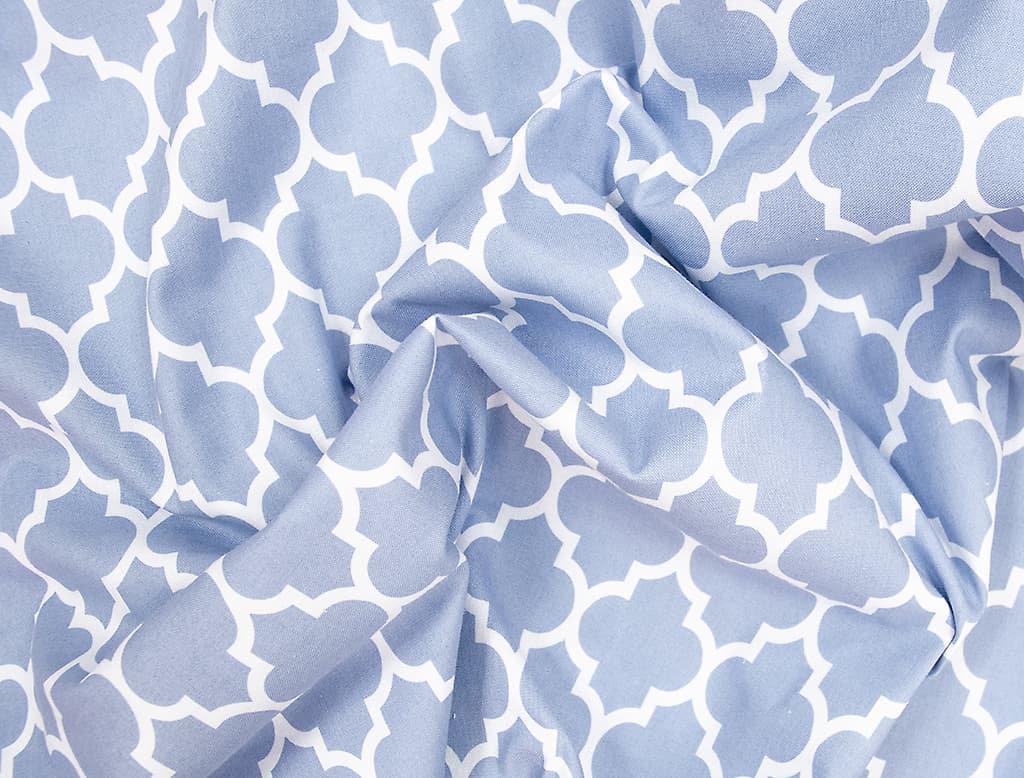 Ткань Gütermann Portofino (голубой/крупный белый узор) - №1