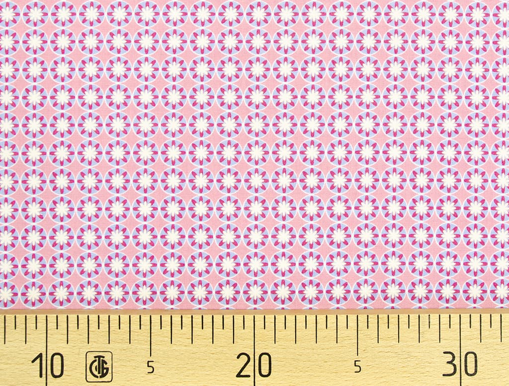Ткань Gütermann Portofino (розовый/мелкий цветочек на голубом)