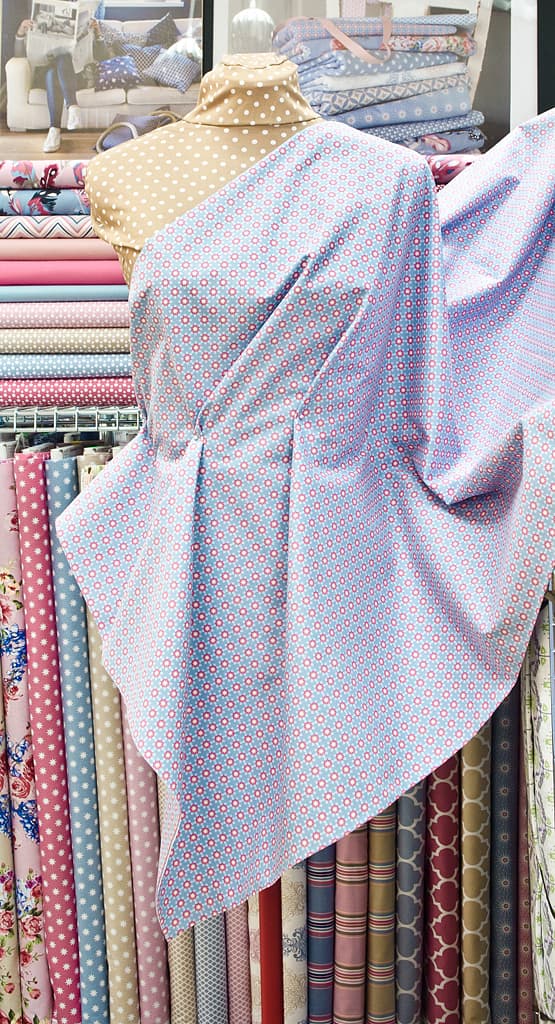 Ткань Gütermann Portofino (голубой в мелкий цветочек) - №2