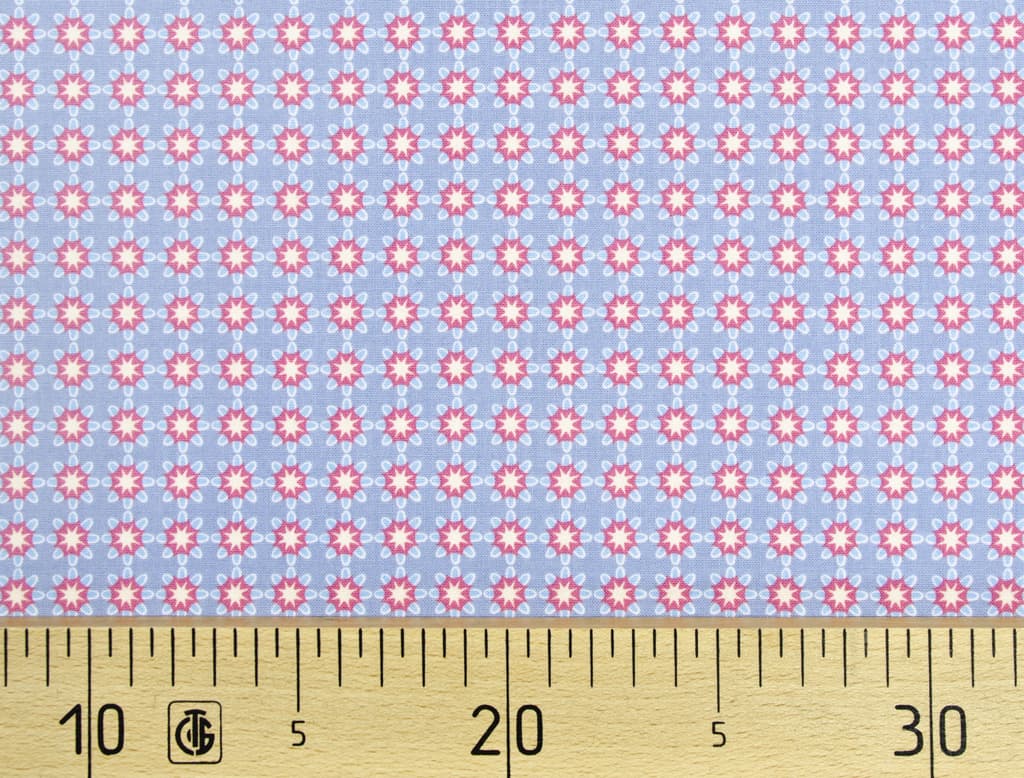 Ткань Gütermann Portofino (голубой в мелкий цветочек)