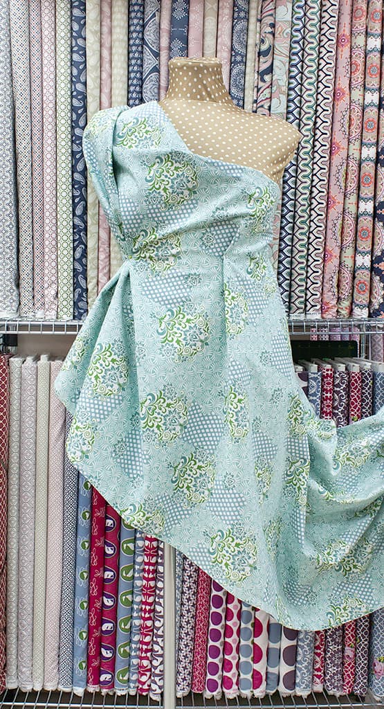 Ткань Gütermann Unique (фейерверк/мятный) - №2