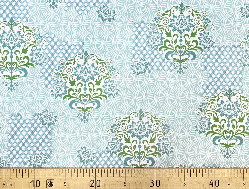 Ткань Gütermann Unique (фейерверк/мятный)