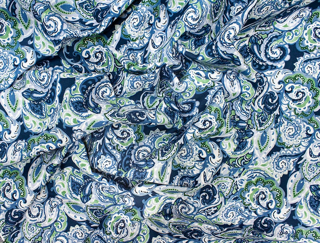 Ткань Gütermann Unique (морская пена в синем) - №1