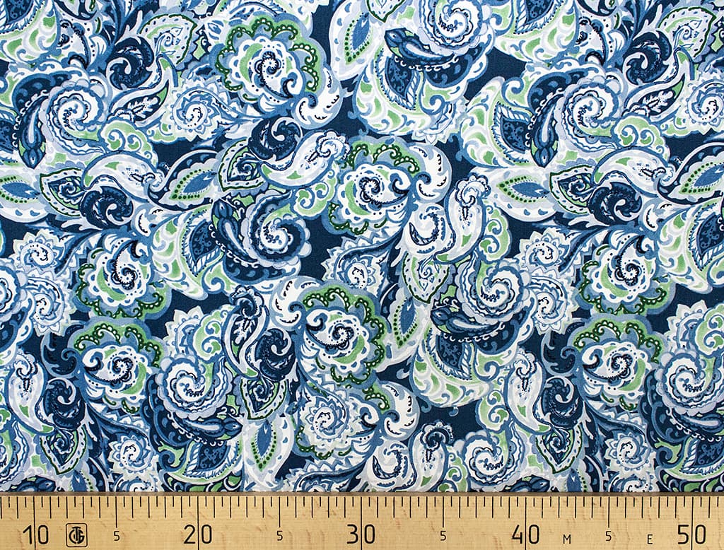 Ткань Gütermann Unique (морская пена в синем)